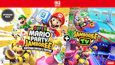 0D2 NINTENDO SWITCH. UPGRADE PACK 2 3 M SUPER MARIO PARTY TM NINTENDO JAMBOREE SWITCH 2 EDITION + JAMBOREE TV OON - ... Mid antacy Vilence E - O.D - - F veesicn of the Supe Jorio Party Jemboree pame required ouse this content Sold seporately For detal vil scen hintando coeT Switt d TY rdepock Nintendo