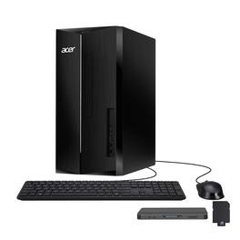 Acer - Aspire Desktop,Intel Core i5-14400,16GB RAM,1TB SSD+160GB Dock Set,Intel 730 UHD Graphics,Wi-Fi 6E,Win 11 Pro - Black