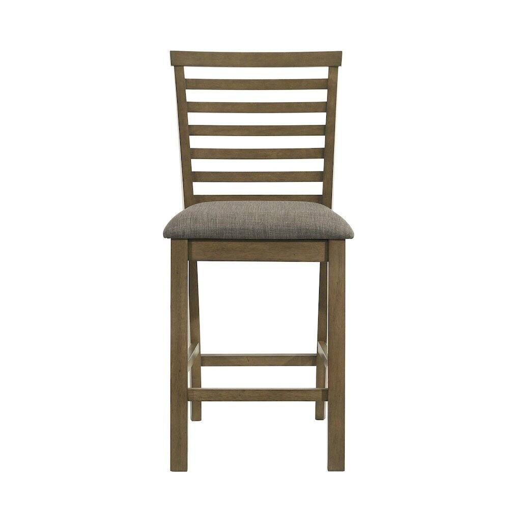 Liberty Furniture Industries - Upholstered Ladder Back Dining Chair - Counter Height - Set of 2 - Sandstone - Beige