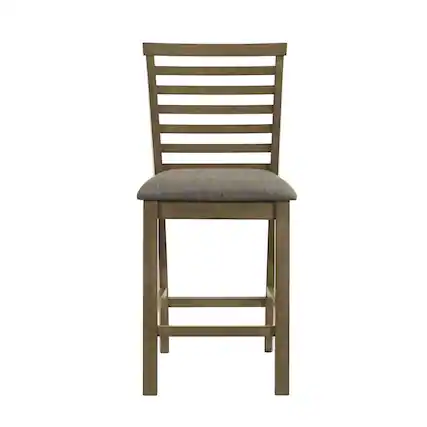 Front. Liberty Furniture Industries - Upholstered Ladder Back Dining Chair - Counter Height - Set of 2 - Sandstone - Beige.