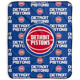 Pegasus - Detroit Pistons 50" x 60" Repeat Wordmark Fleece Blanket - Multicolor