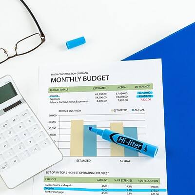 **SMITH CONSTRUCTION COMPANY MONTHLY BUDGET**

**BUDGET TOTALS**
- Estimated Budget: $57,450.00
- Actual Budget: $37,450.00
- Difference: $20,000.00

**EXPENSES**
- Estimated Expenses: $63,300.00
- Actual Expenses: $54,500.00
- Difference: $8,800.00

**Income minus Expenses**
- Estimated: $8800.00
- Actual: $7,820.00

**Balance**
- Estimated: $6,650.00
- Actual: $6,630.00

**BUDGET OVERVIEW**
- Estimated: $70,000
- Actual: $60,000

**LIST OF MY TOP 5 HIGHEST OPERATING EXPENSES**
1. Maintenance and repairs
   - Amount: $4,600
   - % of Expenses: 9.3%
   - Actual Expenses: $6,650
  