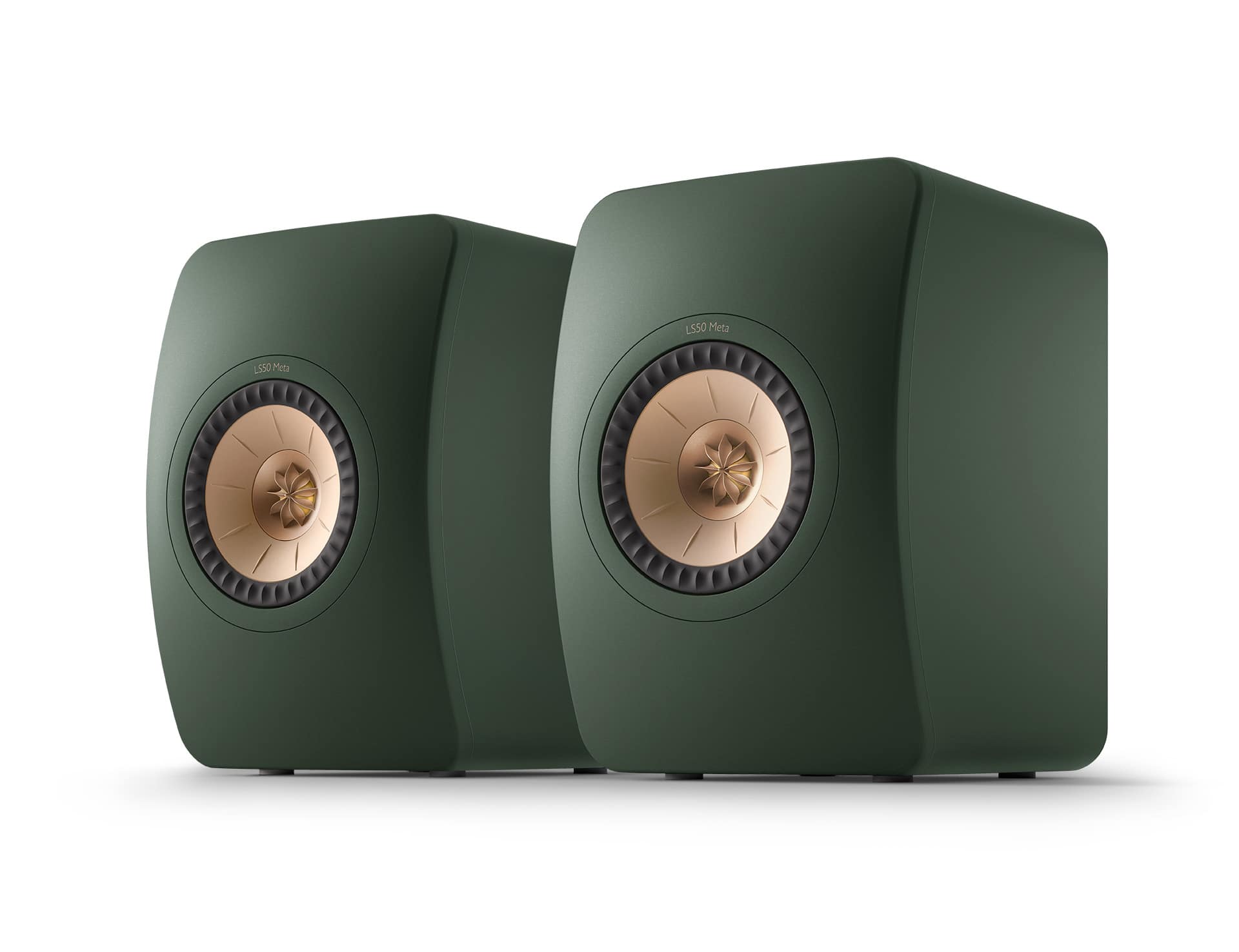 KEF - LS50 Meta Bookshelf Speakers (Pair) - Moss Green