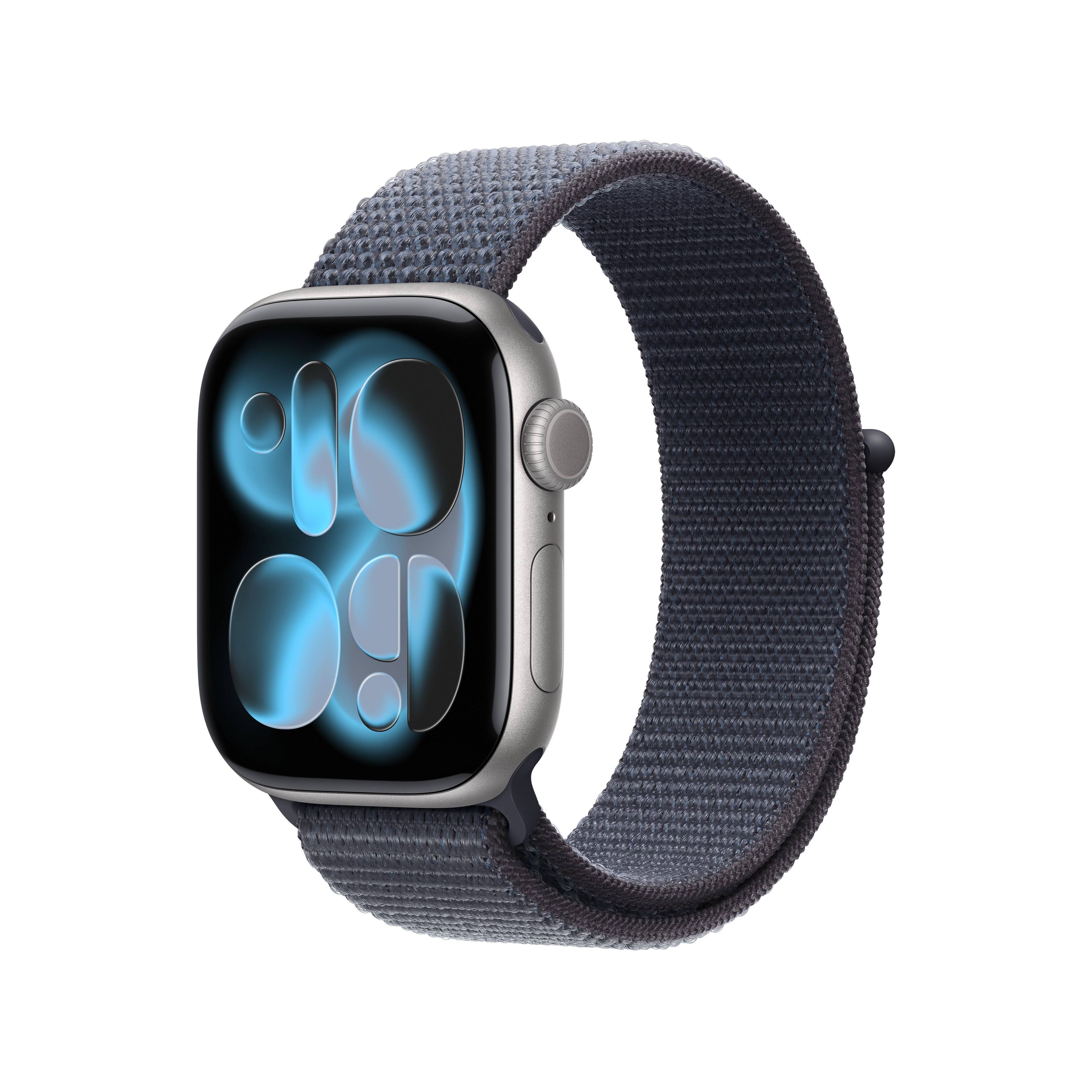 Alt View 1. Apple - 42mm Sport Loop - Anchor Blue.