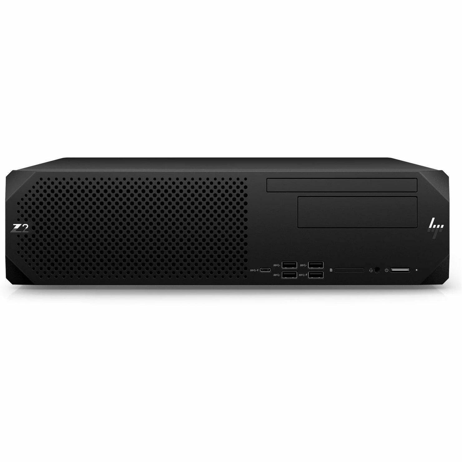 Alt View 2. HP - HP Z2 G9 Workstation - 1 Core i7 14th Gen i7-14700 - 32 GB - 1 TB SSD - Small Form Factor - Black - Smart Buy - Intel - Black.