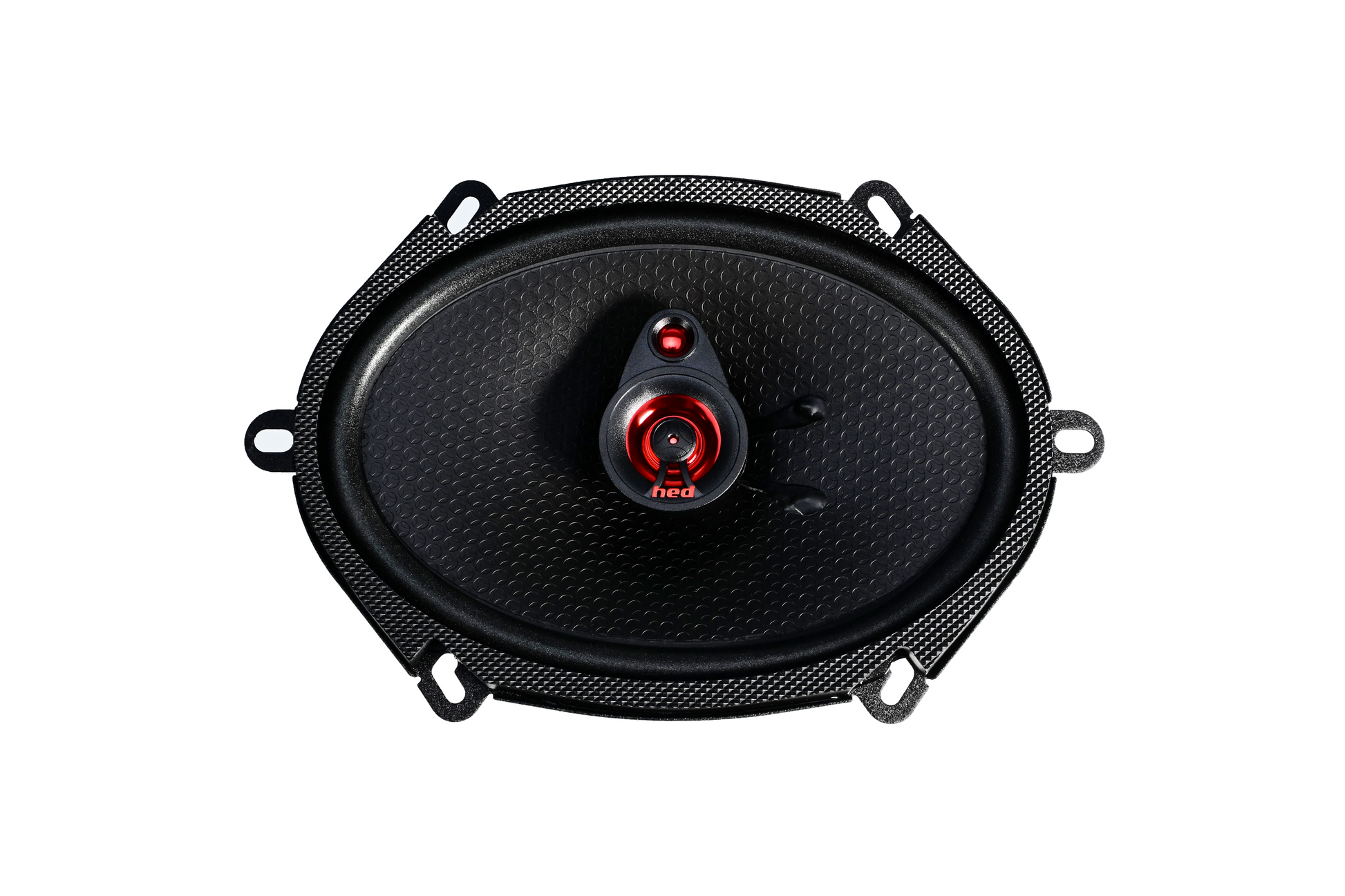 Angle. Cerwin Vega - Cerwin Vega H683 - HED 2025 Edition 6"x8” 3-Way Coaxial Full Range Speaker Set - Black and Red.