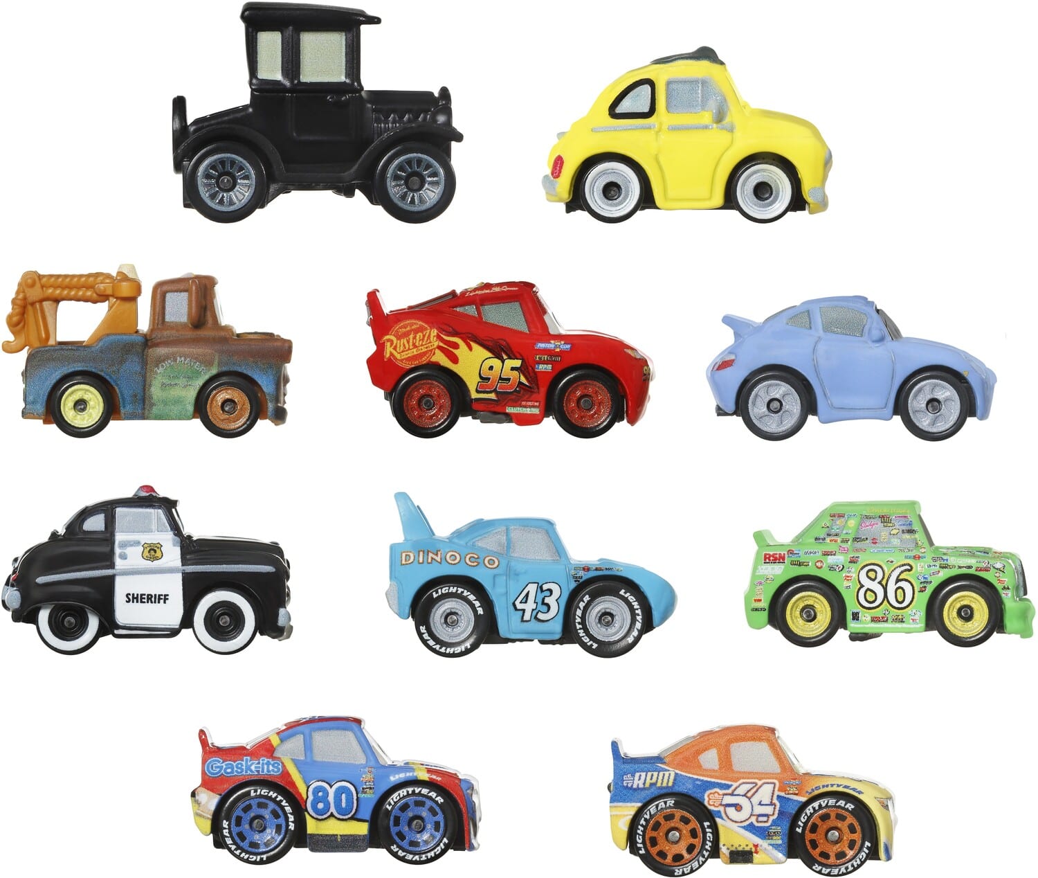 Mattel Disney Pixar Cars Variety 10 pack COLLECTIBLES Multicolor