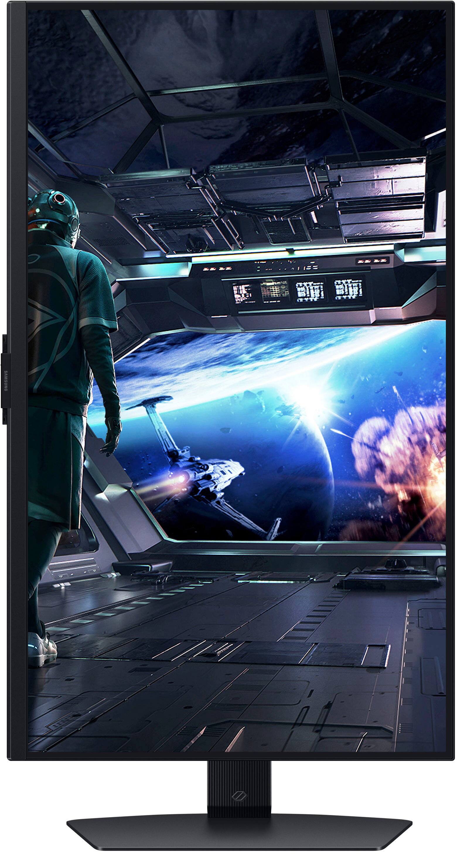 Alt View 13. Samsung - 27" Odyssey G7 (G70D) 4K UHD IPS AMD FreeSync Premium Pro and G-Sync Compatible Smart Gaming Monitor with HDR400 - Black.
