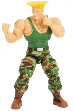 Front. Jada Toys - Jada Toys - Street Fighter II - Guile Action Figure - COLLECTIBLES - Multicolor.