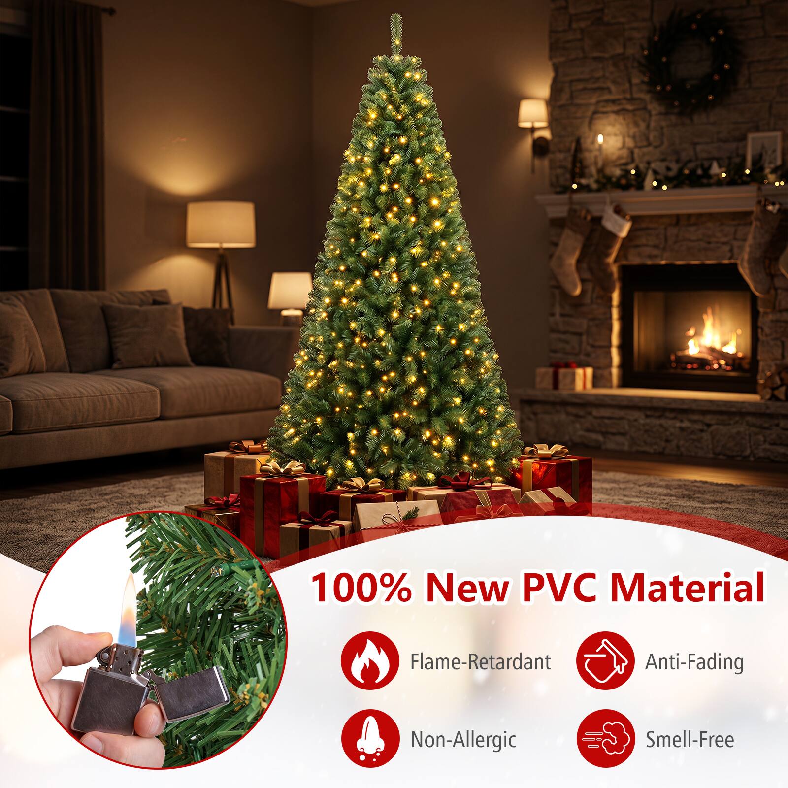 100% New PVC Material Flame-Retardant Anti-Fading Non-Allergic Smell-Free