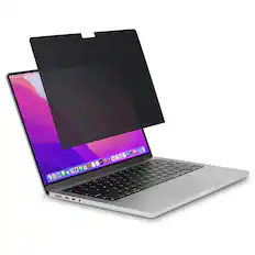 Front. Kensington - MagPro Elite Magnetic Film Privacy Screen for MacBook Pro 16" - Black.