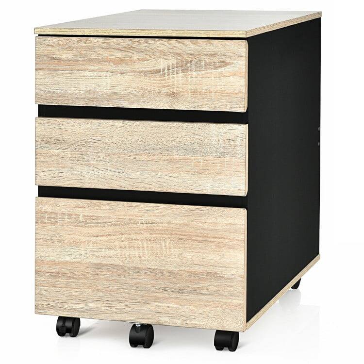 Alt View 1. Kadyn - Filing Cabinet Office Drawers, Office Storage Cabinet,3-Drawer Mobile File Cabinet for Home Office.
