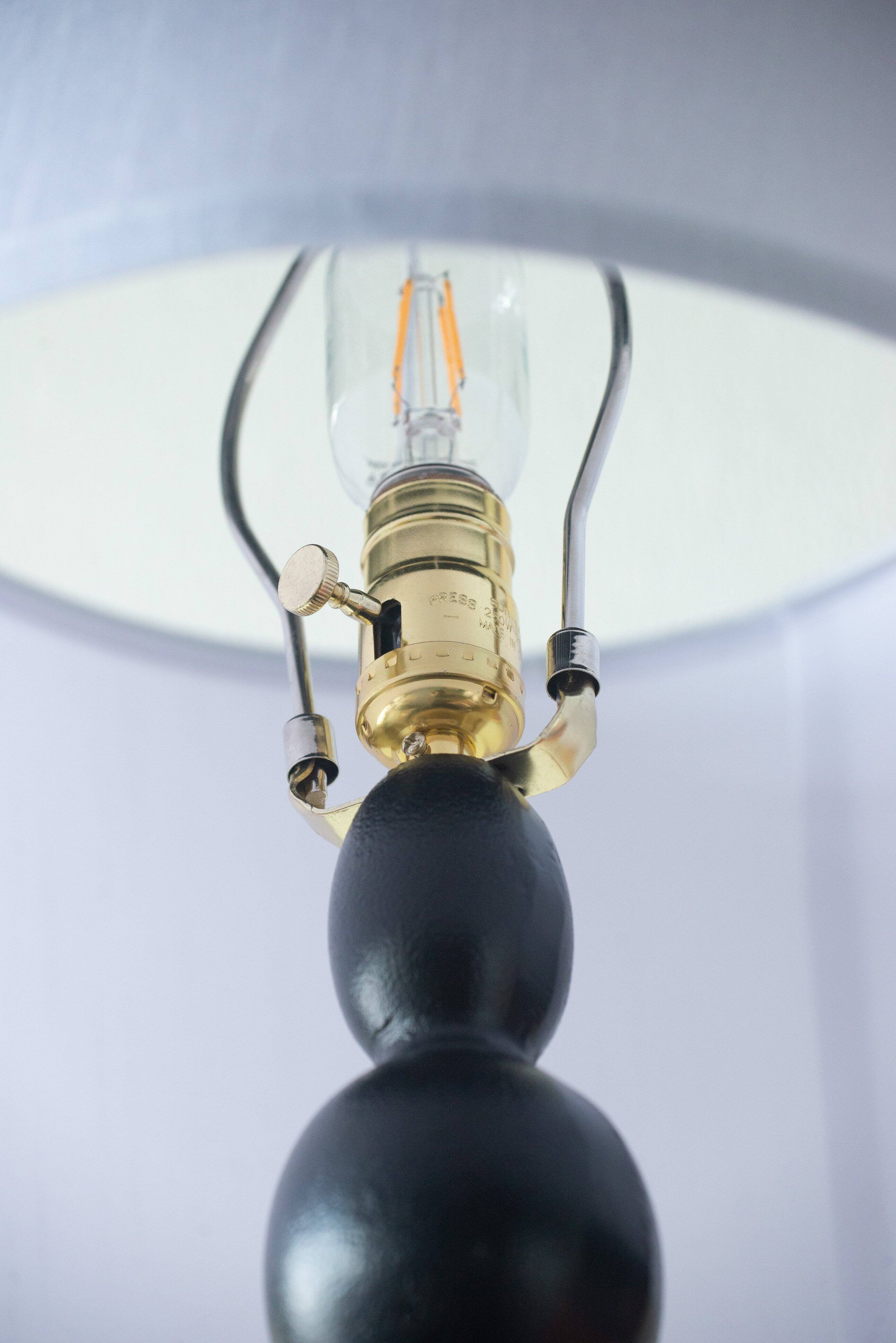 Alt View 6. Dexmalle - Dexmalle-Table Lamp with Round Four Tiered Body-Black and White.