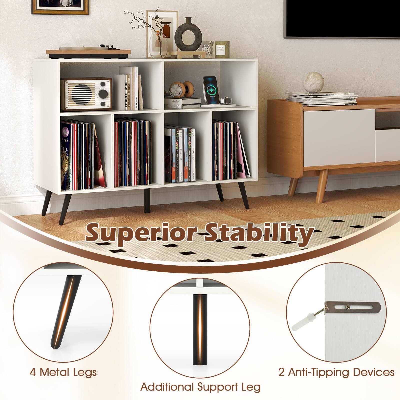 Superior Stability

- 4 Metal Legs
- Additional Support Leg
- 2 Anti-Tipping Devices