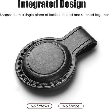 Integrated Design
Shaped from a single piece of leather, folded and stitched together
No Screws
No Snaps