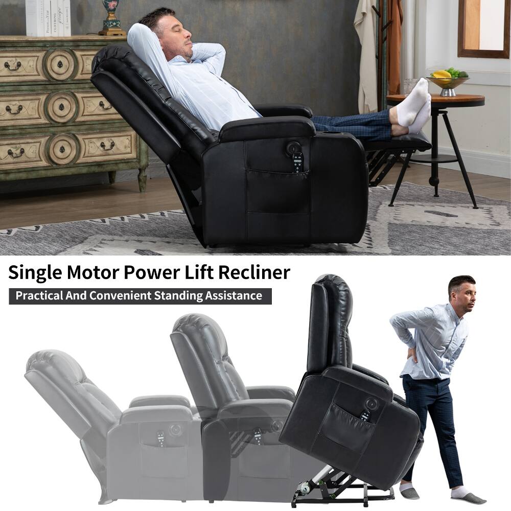 Single Motor Power Lift Recliner  
Practical And Convenient Standing Assistance