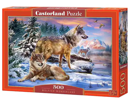 Castorland Puzzle, 500, WOLFISH WONDERLAND, Castorland, 18,5x12,5, 47K33, 9+