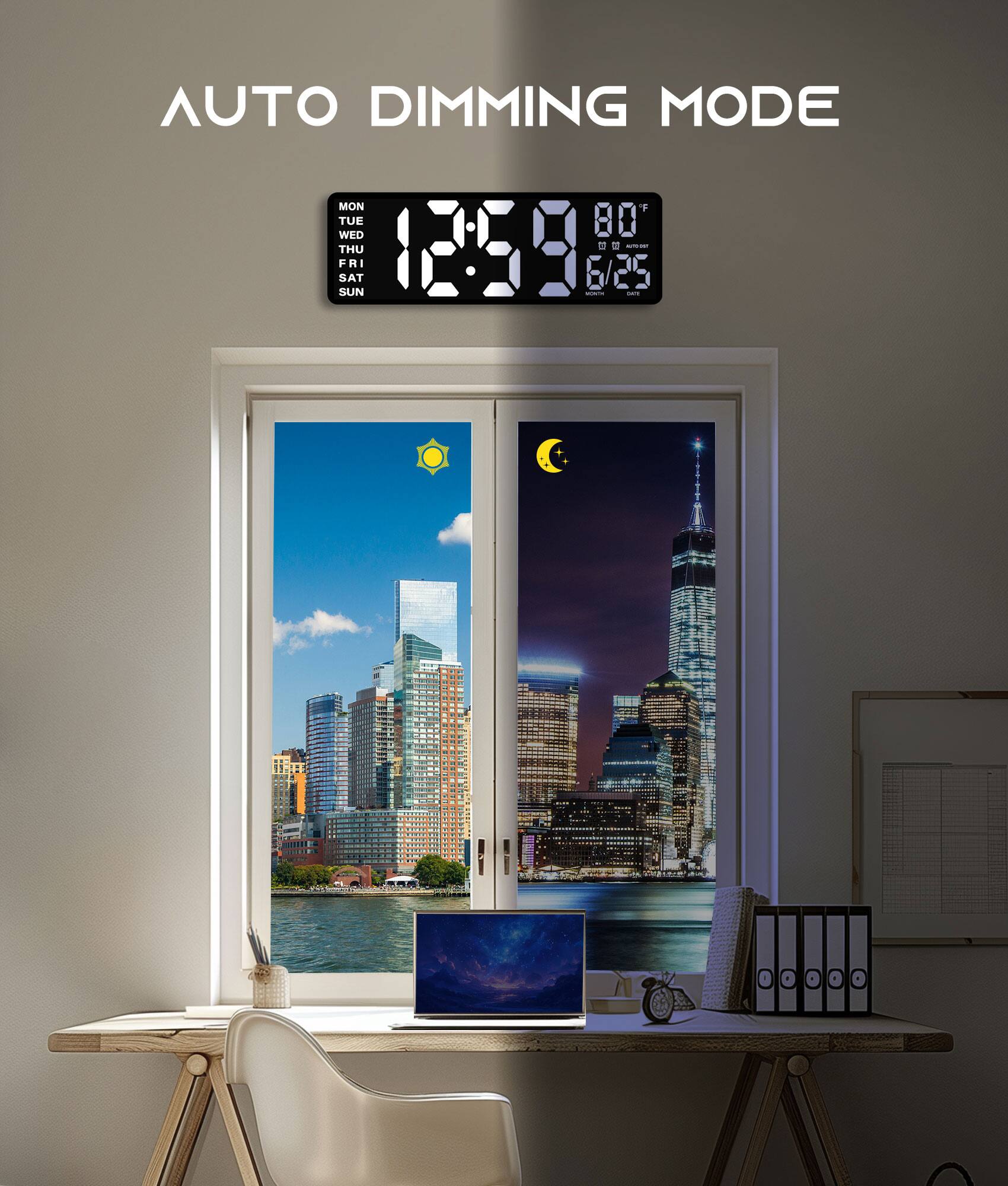 AUTO DIMMING MODE

MON TUE WED THU FRI SAT SUN

12:59

80°F

6/25