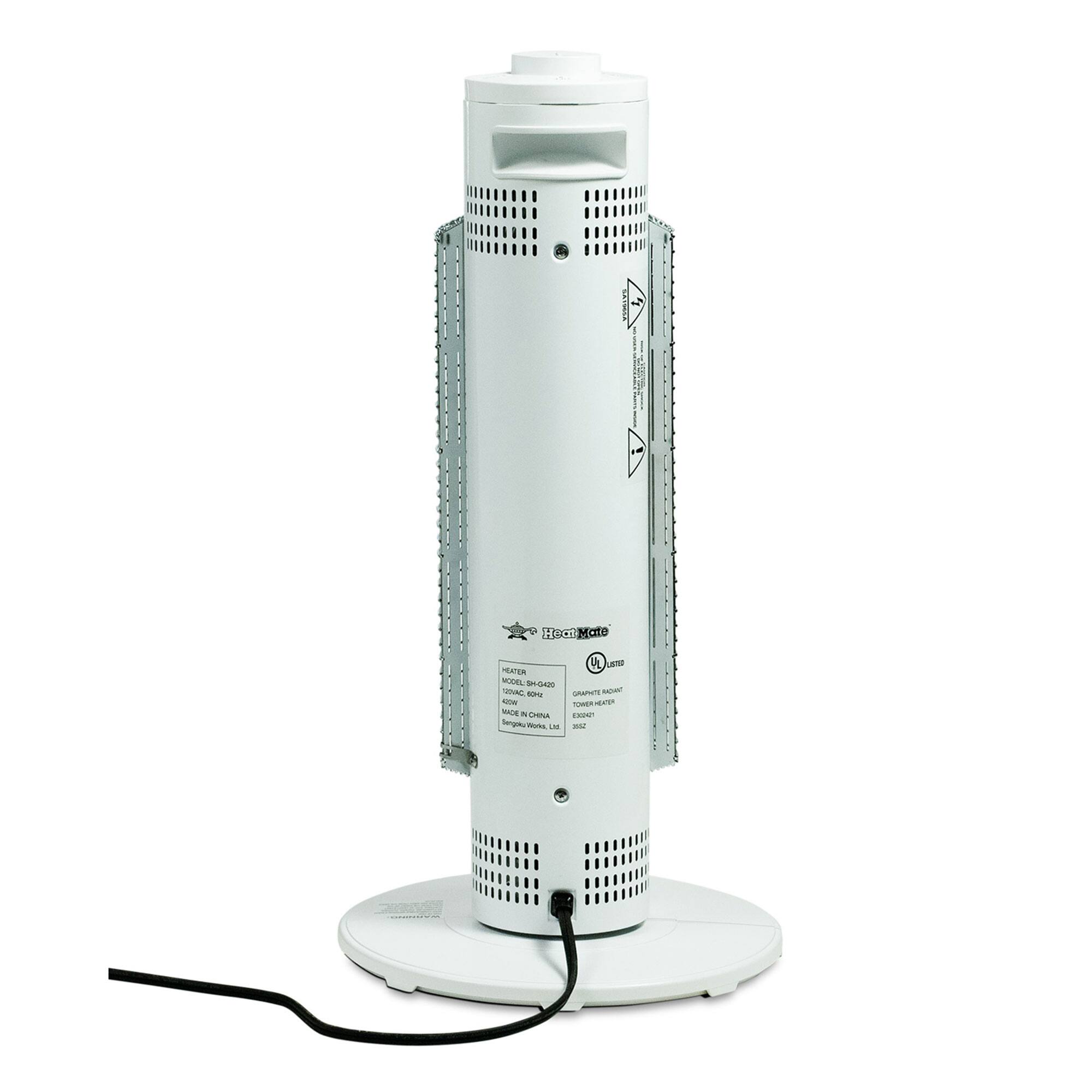 HeatMate  
GRAFFITE ROOM TOWER HEATER  
Model: 20  
L302  
Heater: 120VAC, 650W  
Made in China  
Sergeng Works