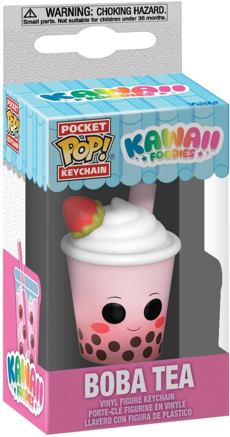 I WARNING: CHOKING HAZARD. Small parts. Not suitable for children under 36 months. POCKET POP! KAWAII FOODIES KEYCHAIN BOBA TEA VINYL FIGURE FIGURINE KEYCHAIN EN VINYLE PORTE-CL FIGURA DE PLSTICO LLAVERO CON