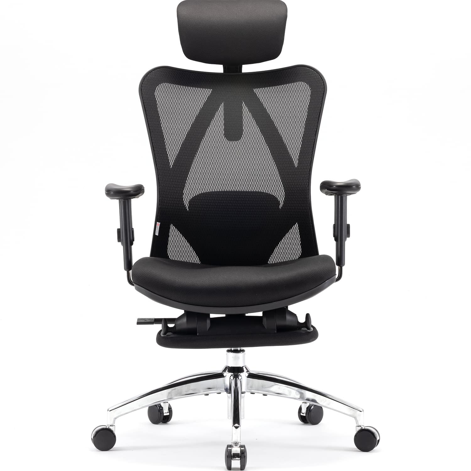 SIHOO - M18 Office Chair with Footrest, High Back Desk Chair, Ergonomic Chair with Armrest & Headrest - Black - FT
