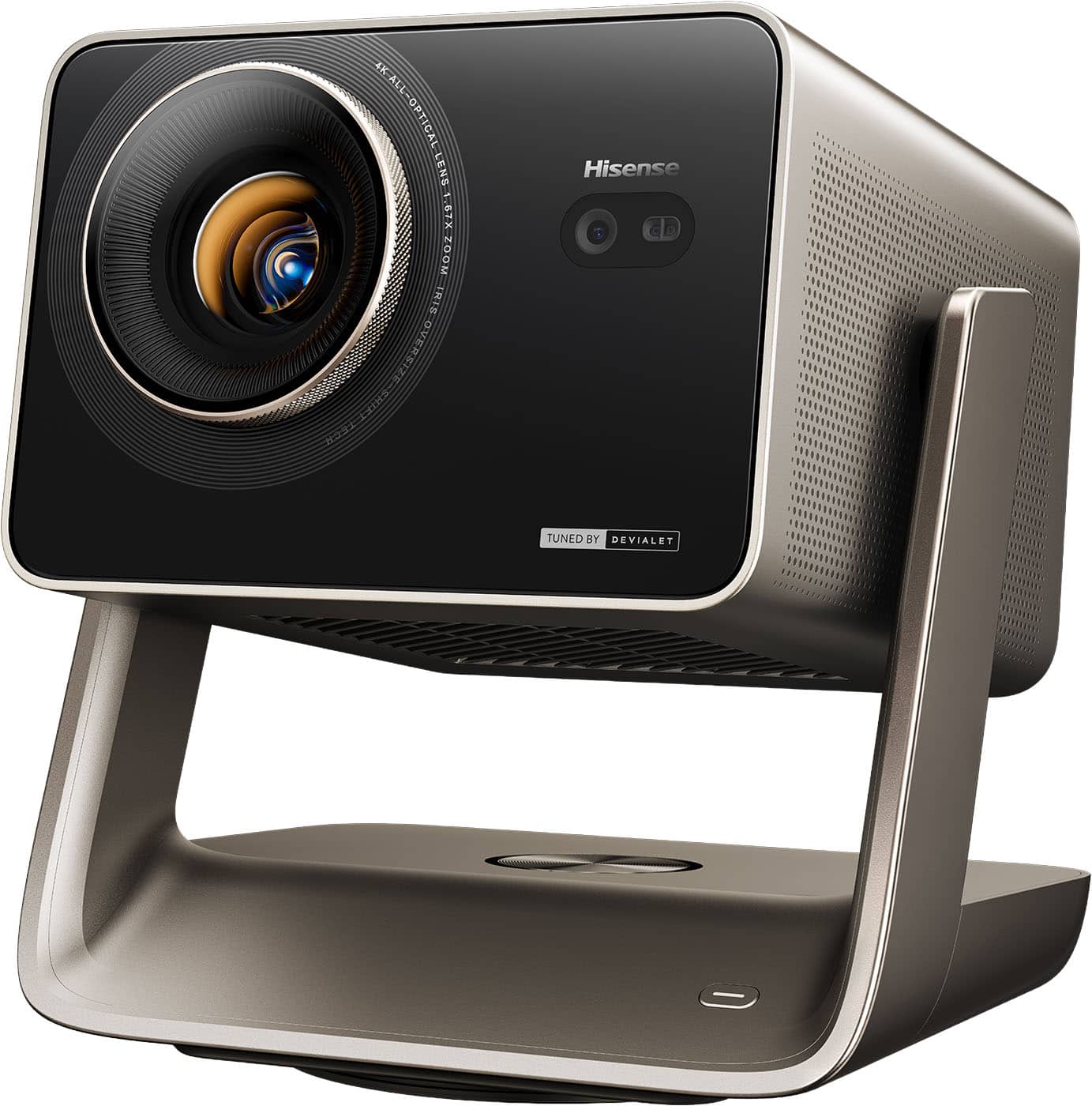 Hisense - C3 Ultra Triple Laser Portable Smart Projector,4000 Lumens,65"-300",Native 4K,HDR,IMAX Enhanced,Dolby Vision - Gray