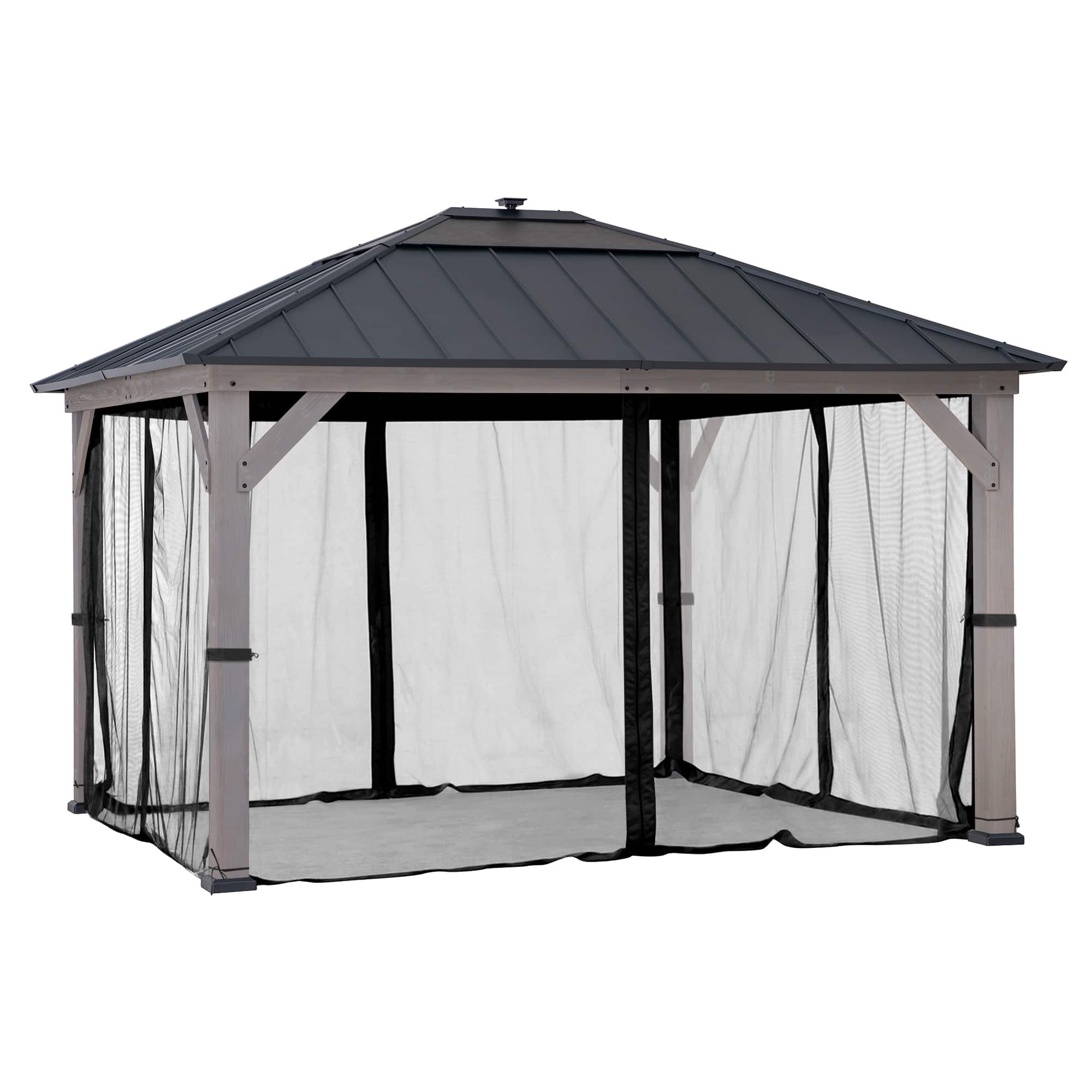 SUNJOY - Universal Mosquito Netting for 11 ft. ×13 ft. Wood-Framed Gazebos - Black price history on PriceWatchPro