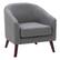 Angle. CorLiving - Elwood Modern Tub Chair - Grey.
