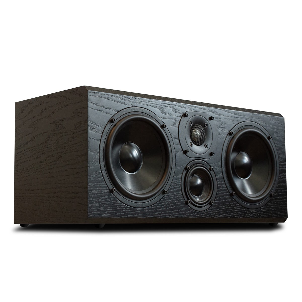 KLH AUDIO - KLH Kendall 2C 3-Way Center Channel Speaker - Each - Black Oak