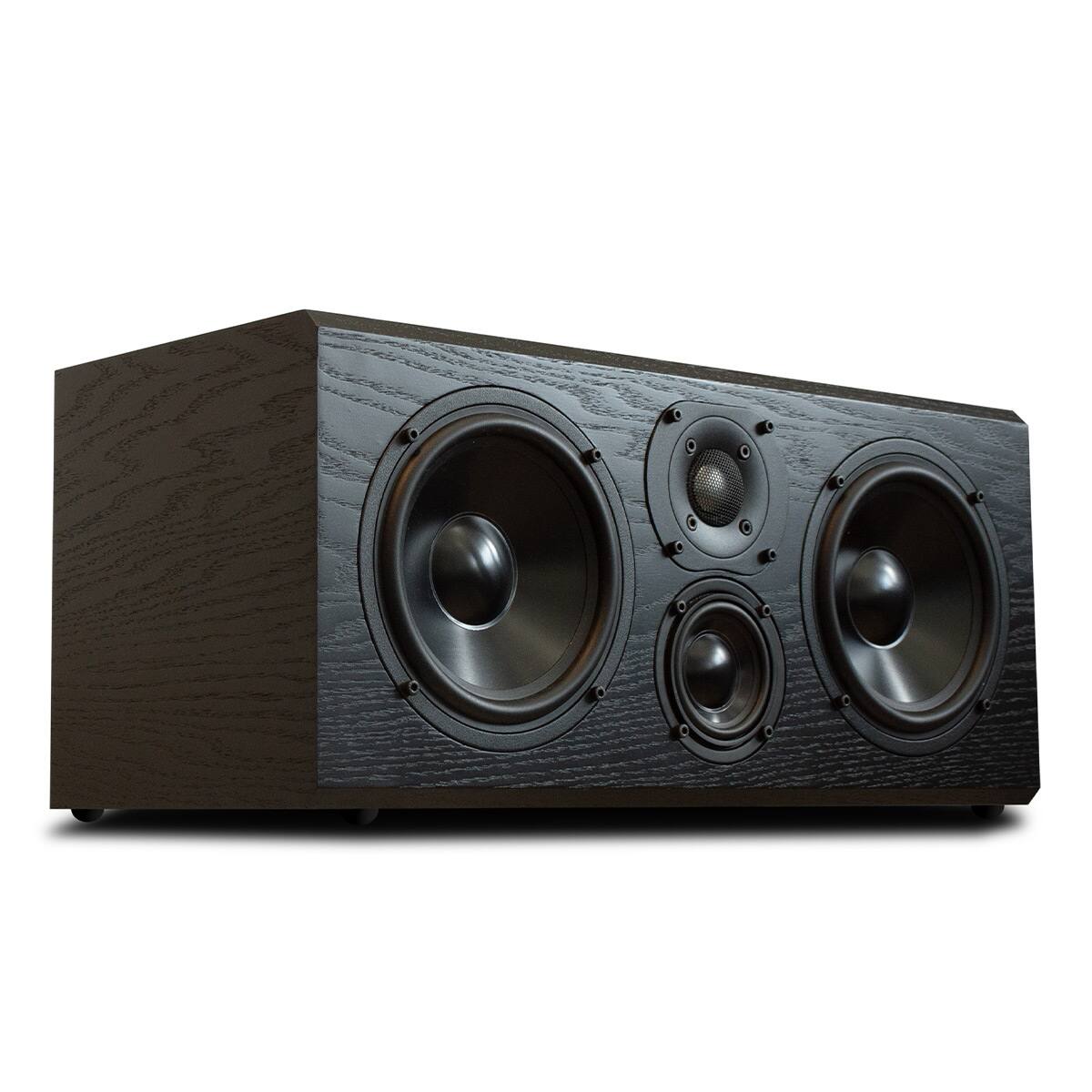 Front. KLH AUDIO - KLH Kendall 2C 3-Way Center Channel Speaker - Each (Black Oak) - Black Oak.