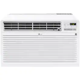 LG - 450 Sq. Ft. 10,000 BTU 230V Through-the-Wall Air Conditioner with 11,200 BTU Supplemental Heat Function - White