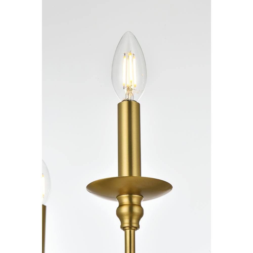 Alt View 2. Living District - Rohan 30 inch chandelier in Satin Gold - Satin Gold.