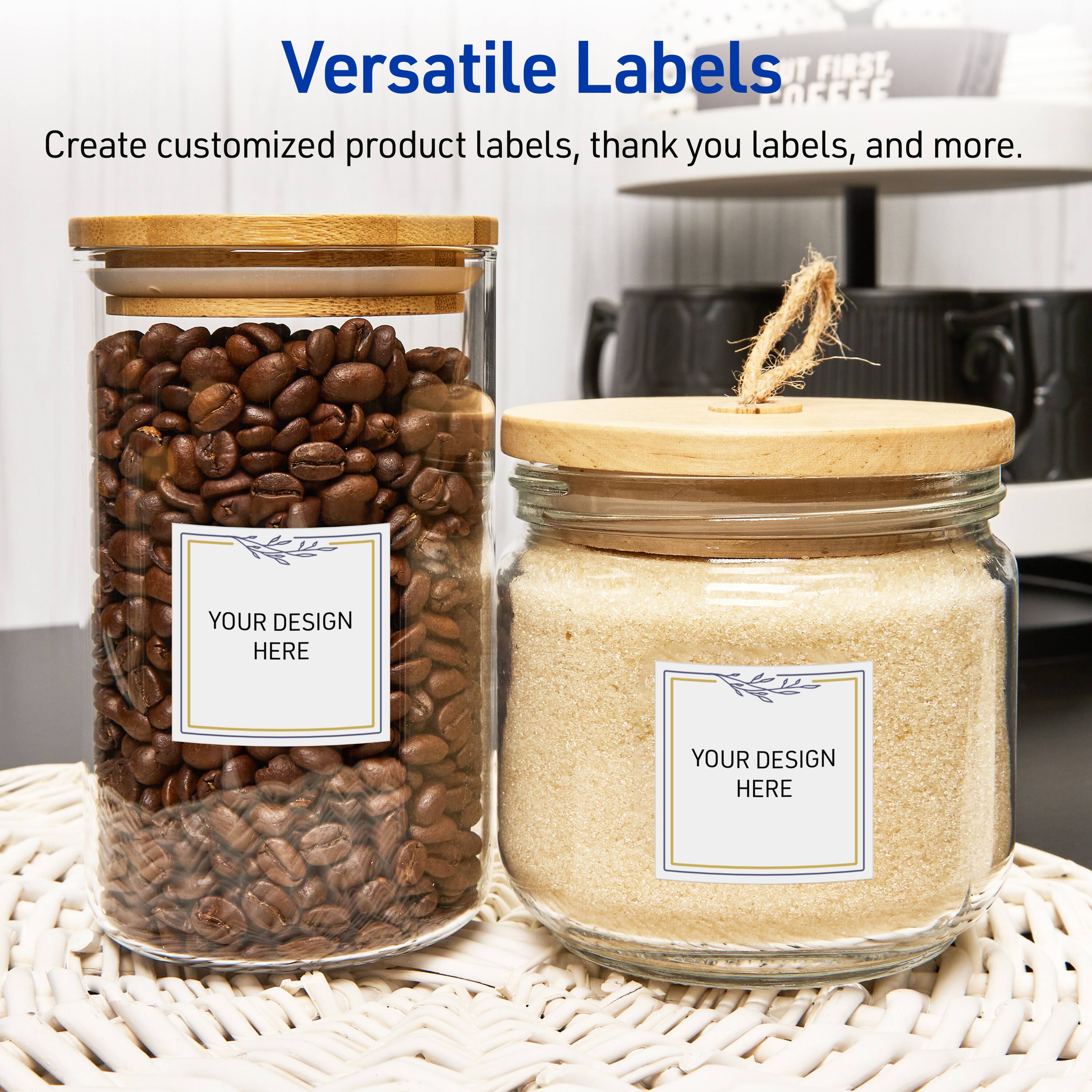 Versatile Labels

Create customized product labels, thank you labels, and more.

YOUR DESIGN HERE
YOUR DESIGN HERE