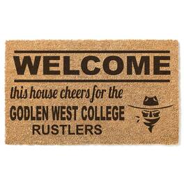 Jardine - Golden West College 18" x 30" Welcome Doormat - Brown
