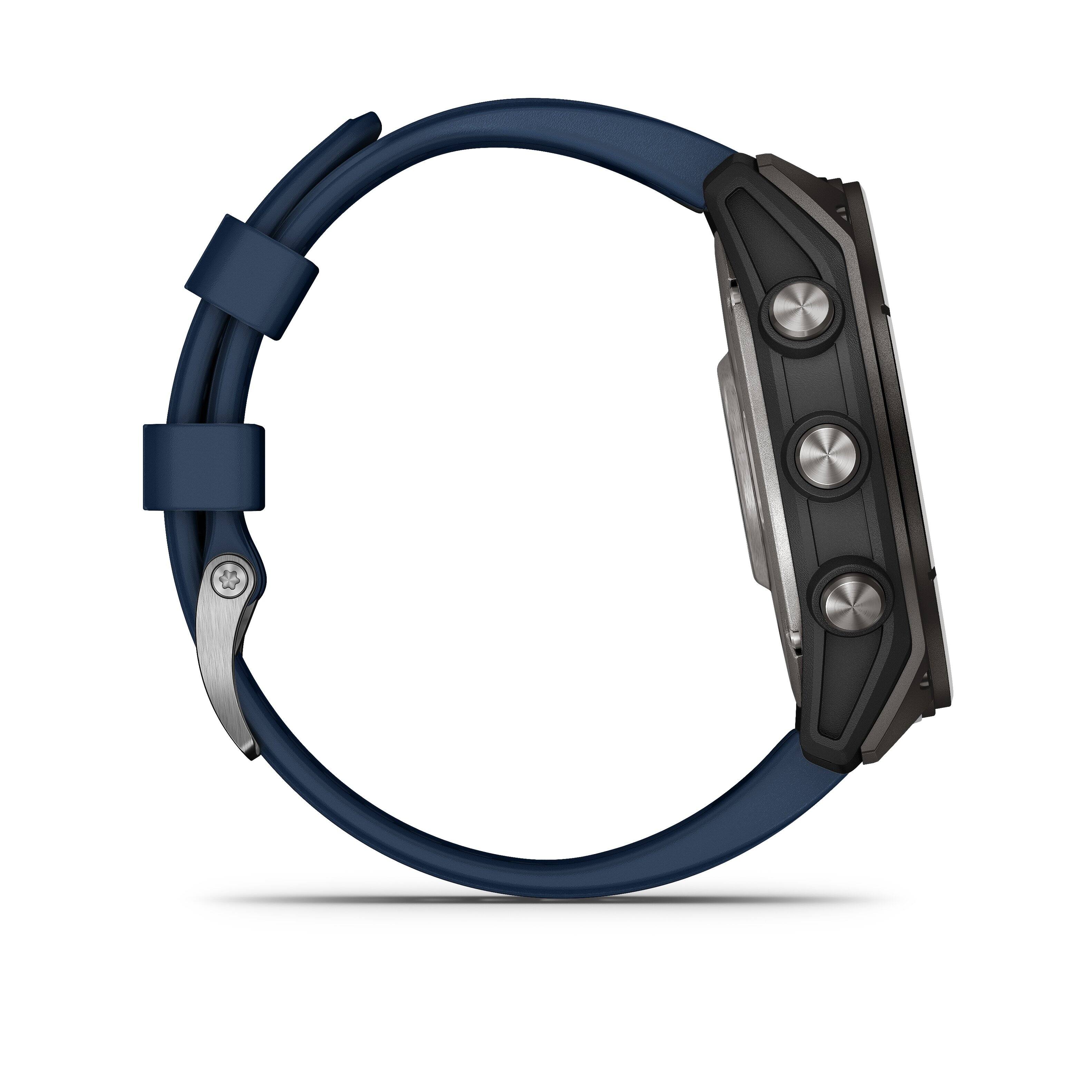 Alt View 6. Garmin - quatix 8 AMOLED Marine GPS Smartwatch 51mm Fiber-reinforced polymer - Titanium.