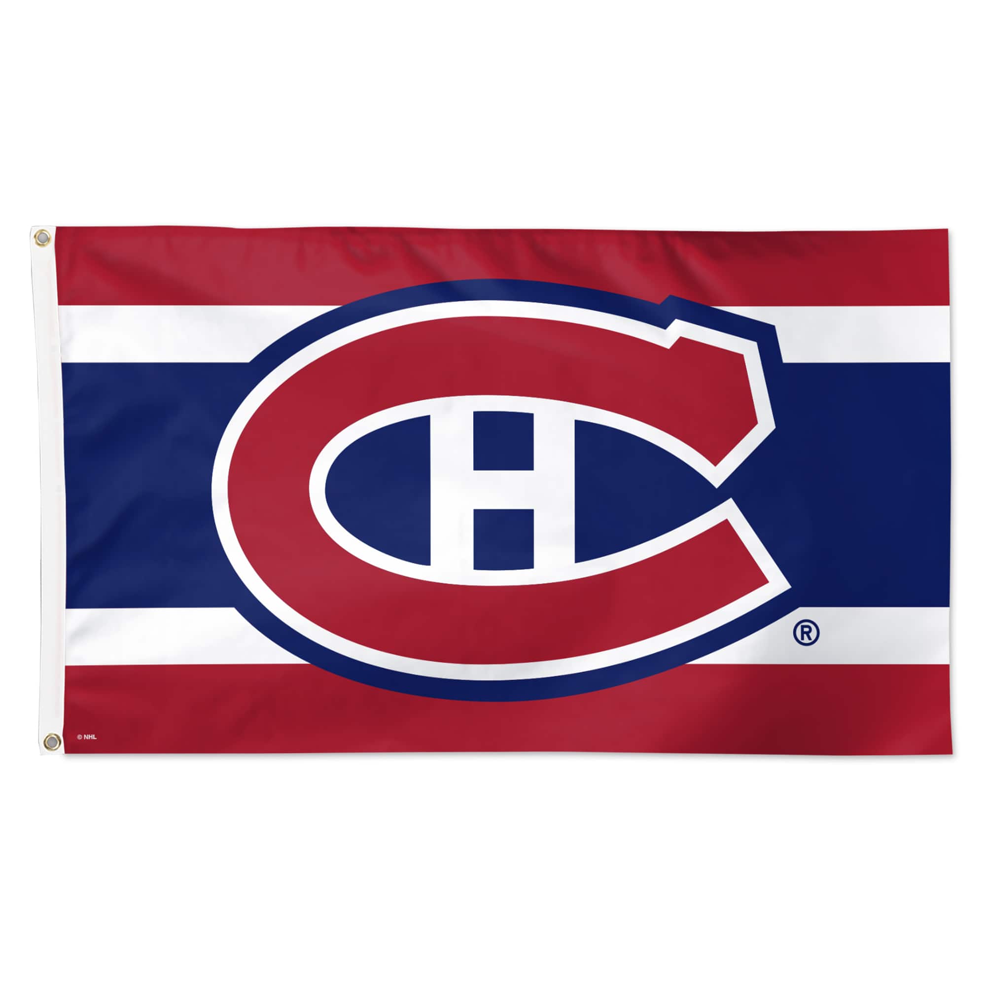 WinCraft - Montreal Canadiens 3' x 5' Team Stripe Deluxe Single-Sided Flag - Multicolor