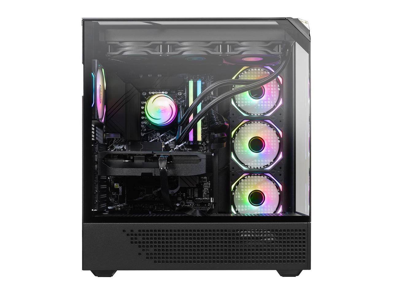 Alt View 9. iBUYPOWER - iBUYPOWER Element Pro Gaming PC - Ryzen 7 9850X3D, RTX 5070, 32GB DDR5, 2TB SSD, Win 11 - Black.