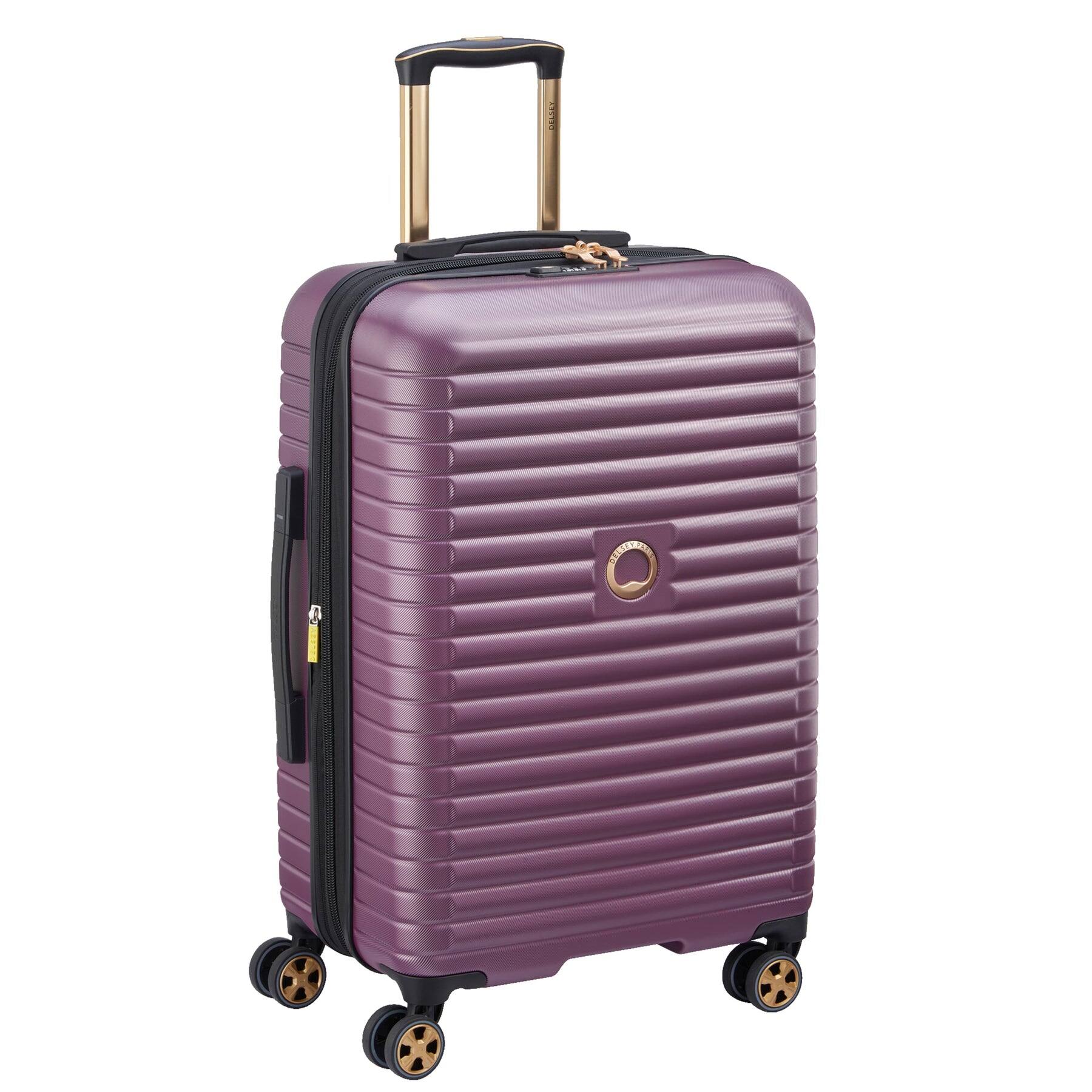 Delsey - Cruise 3.0 Checked Expandable Spinner - 24" Medium - Plum