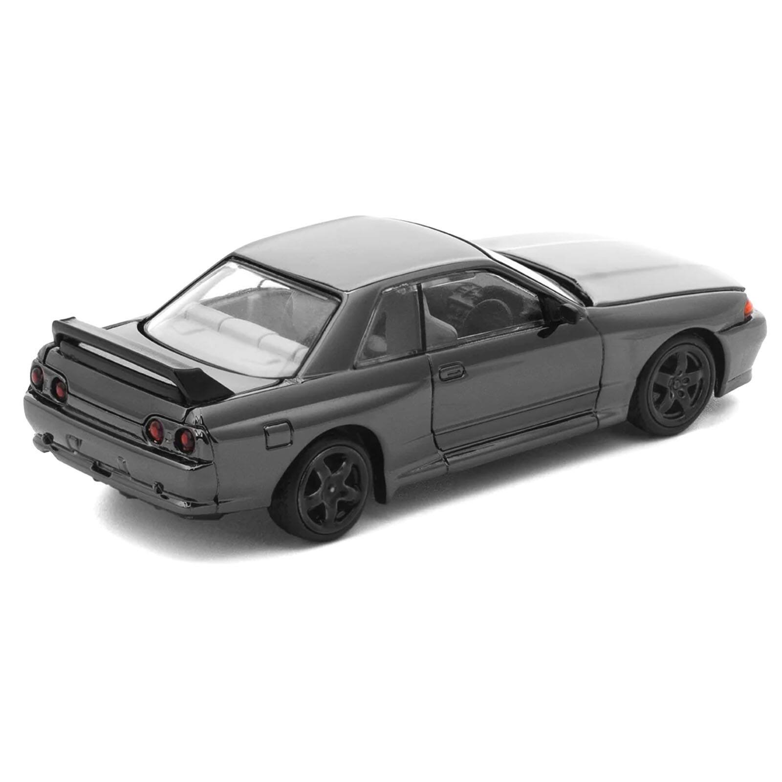 Alt View 4. Pop Race - GTR R32 RHD (Right Hand Drive) Dark Chrome "The Dark Chrome Series" 1/64 Die Cast Model Car by Pop Race.