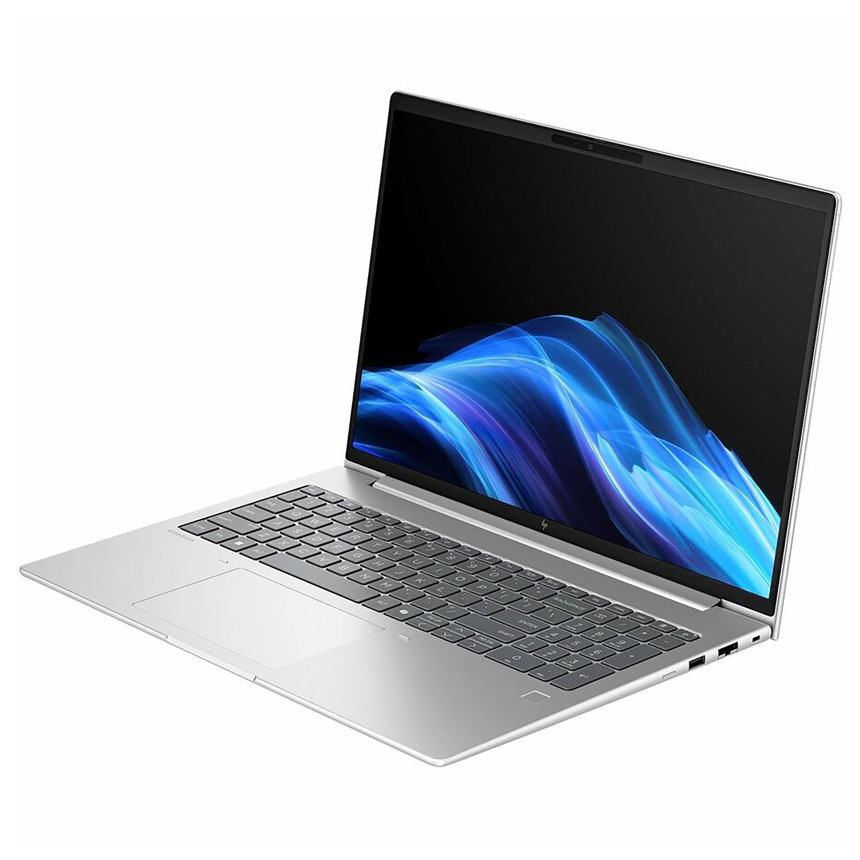 Left. HP - EliteBook 16" Laptop - Intel Core Ultra 7 255U with 32GB Memory - 512GB SSD - Pike Silver.