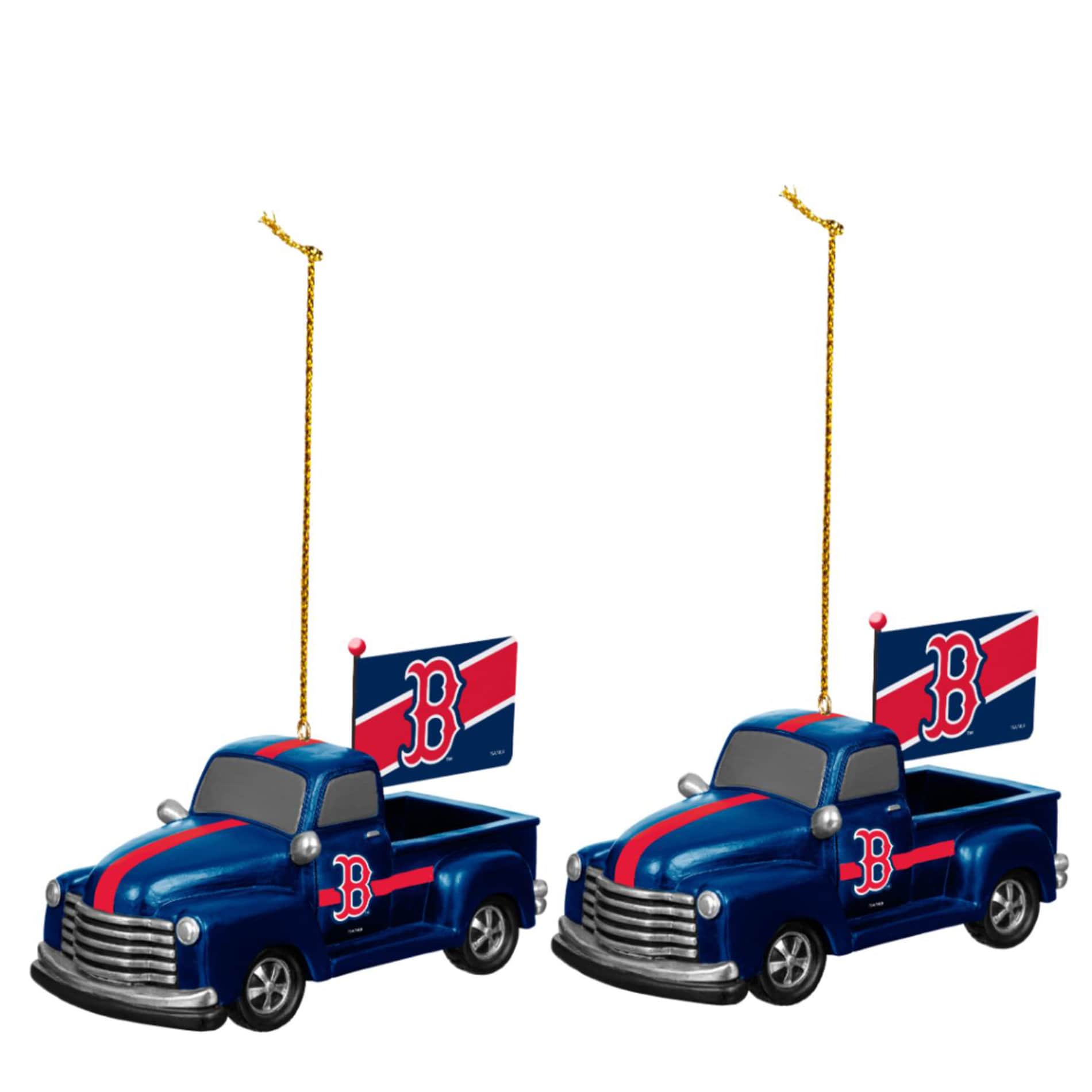 Alt View 1. Evergreen Enterprises - 3" Rally Truck Two-Piece Ornament Set - Multicolor.