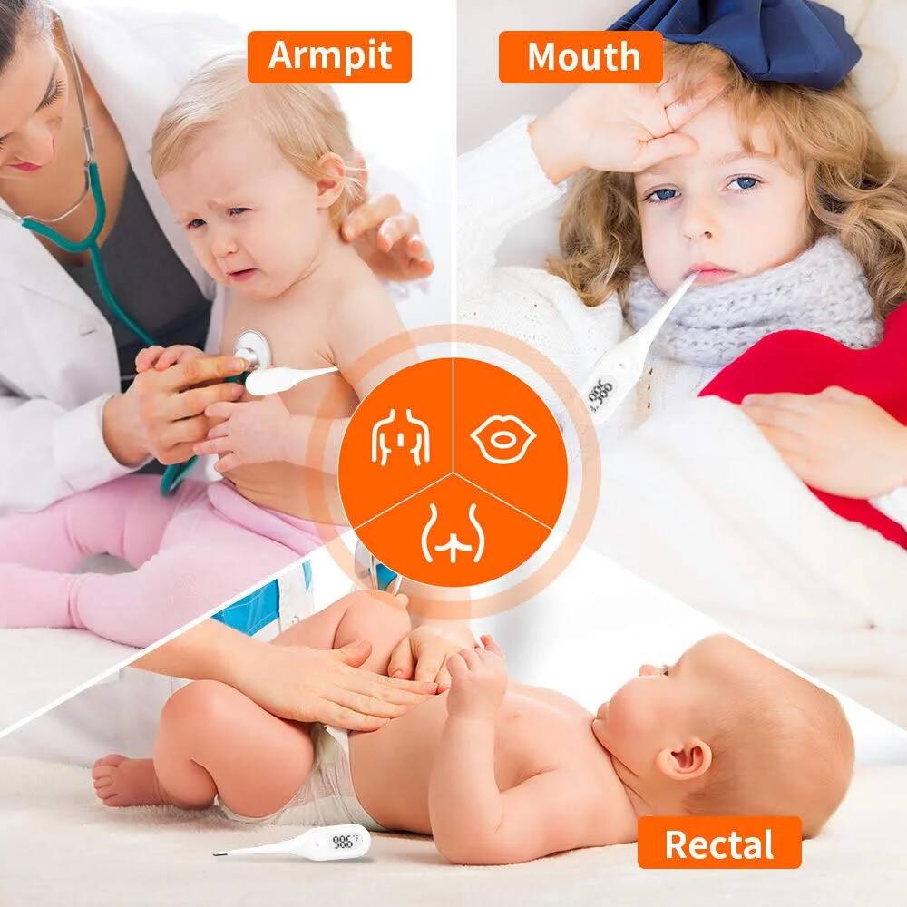 Armpit  
Mouth  
Rectal