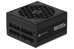 CORSAIR - RMe Series RM1200e 80 PLUS Gold Fully Modular Low-Noise ATX 3.1 and PCIE 5.0 Power Supply - Black - Front_Zoom