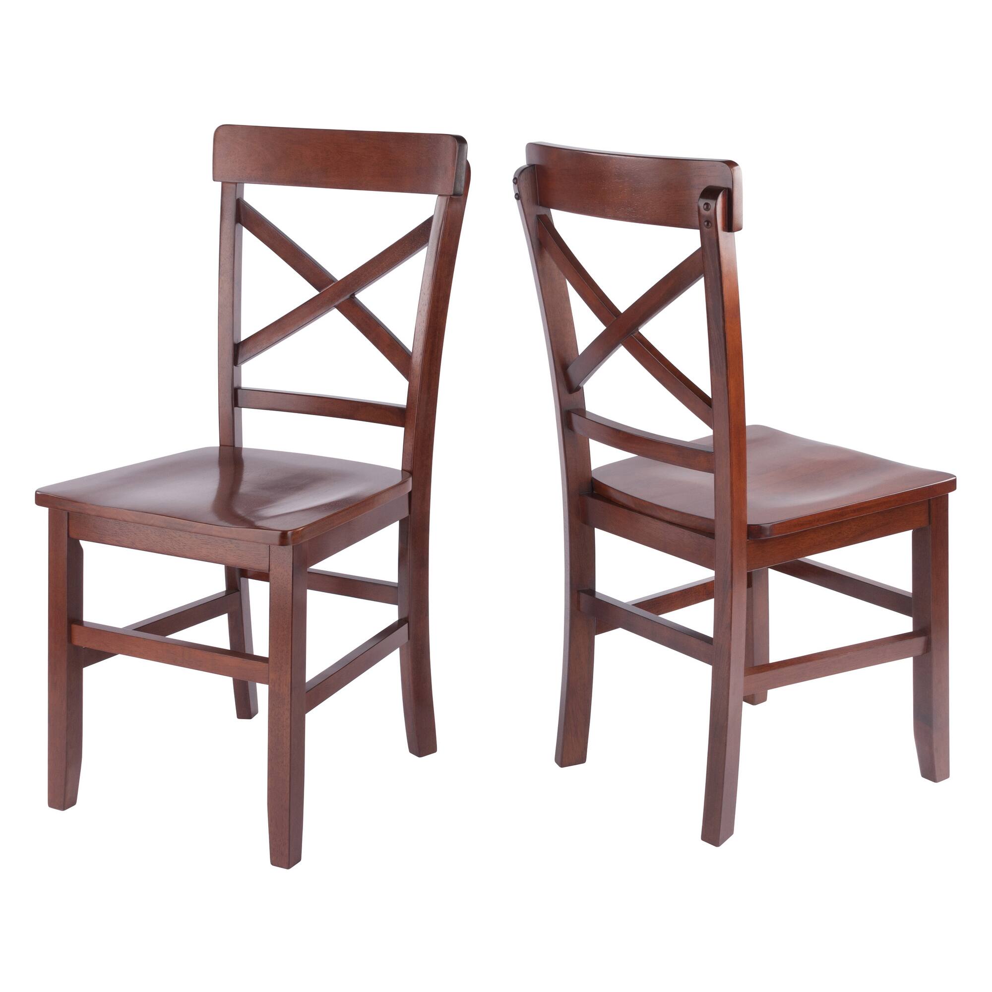 Alt View 1. Winsome Wood - Xenia 2-Pc Set X-Back Chairs - Walnut.