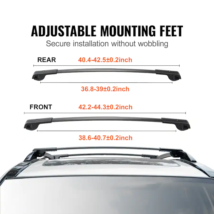 VEVOR Roof Rack Cross Bars, Fit for 2014 2021 Subaru Forester with ...