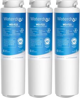 Waterdrop - MSWF-3 Refrigerator Water Filter, Replacement for GE® MSWF, 101820A, 101821B, RWF1500A - White