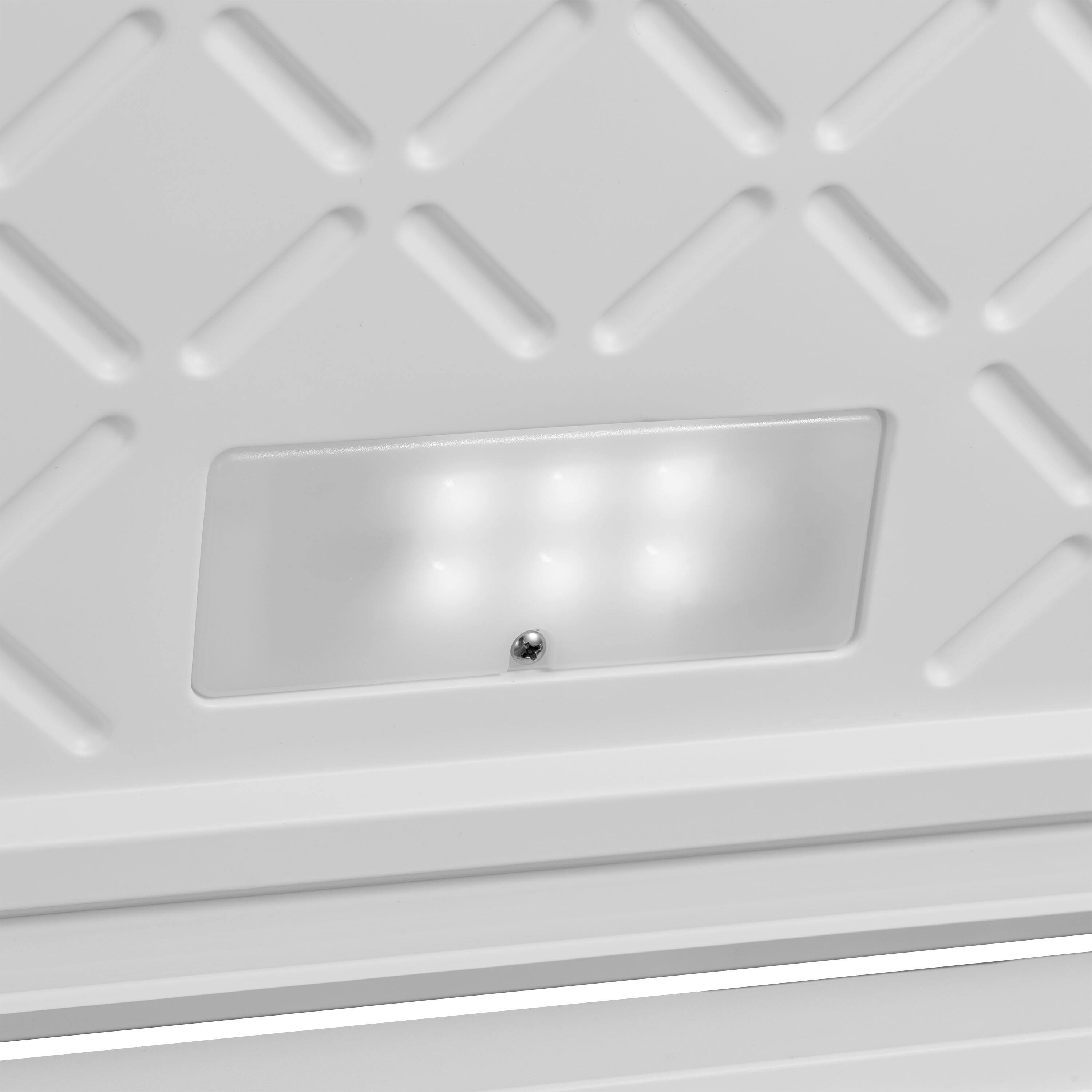 Alt View 3. Insignia™ - 7 Cu. Ft. Garage-Ready Chest Freezer - White.