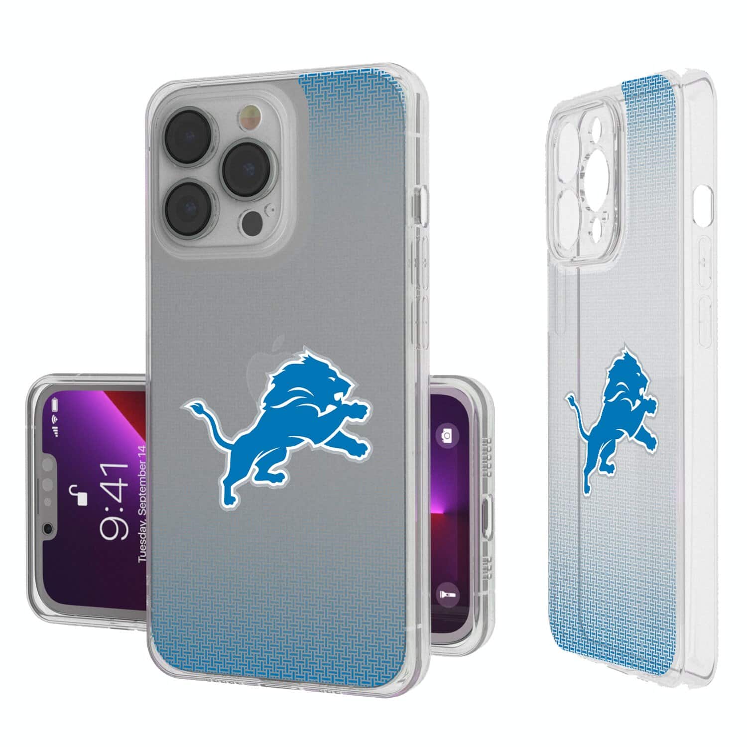 Keyscaper - NFL - Detroit Lions Linen Logo iPhone Clear Case - 15 Plus - Multicolor price history on PriceWatchPro