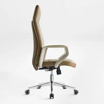 Front. Eureka Ergonomic - Executive Office Chair, Premium PU Leather, Ergonomic Armrests, Height Adjustable Swivel Base - Red.