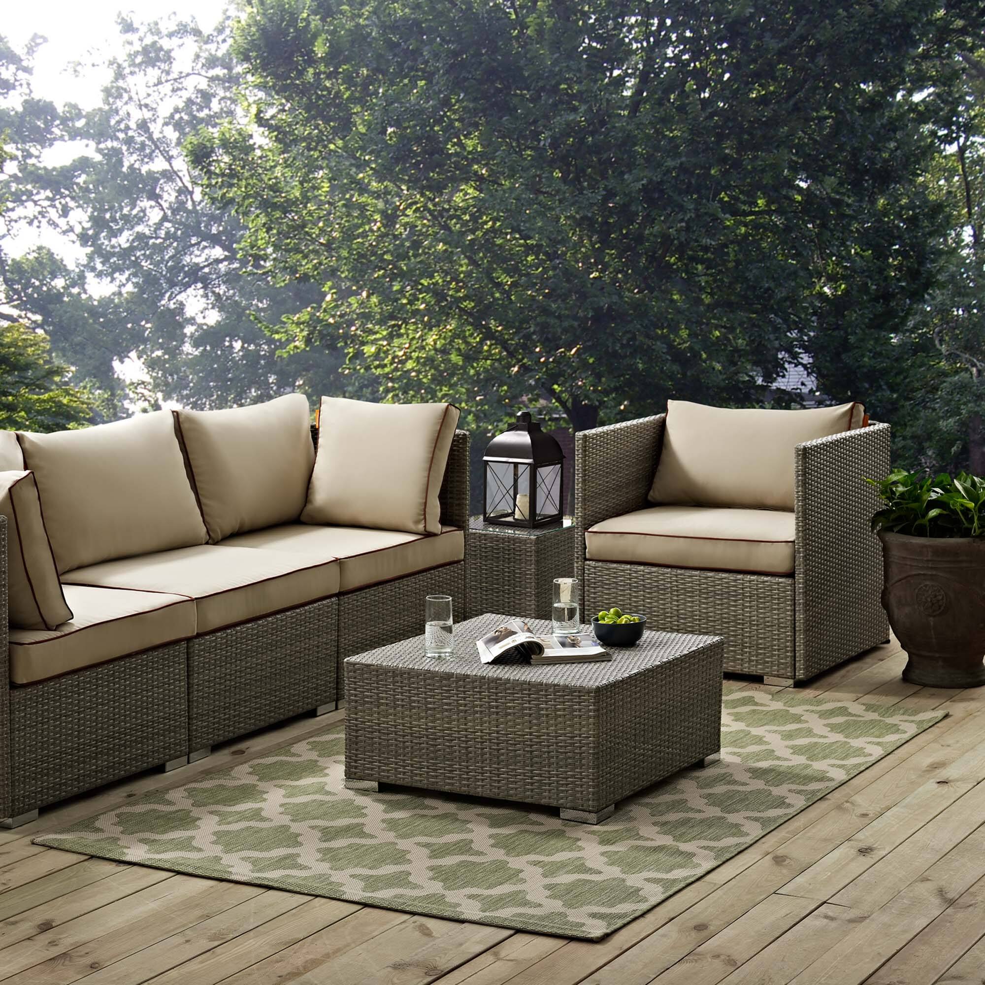 Beige and Light Green